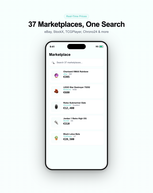 Compare prices across marketplaces